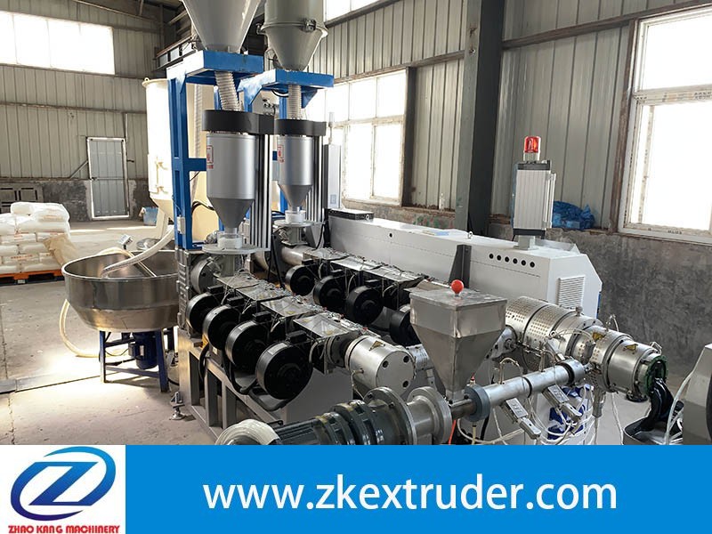 20-110mm three layers co-extrusion PE pipe extruder